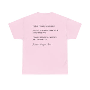 ‘You are enough’ Quote Anxie-tee (Black Text)