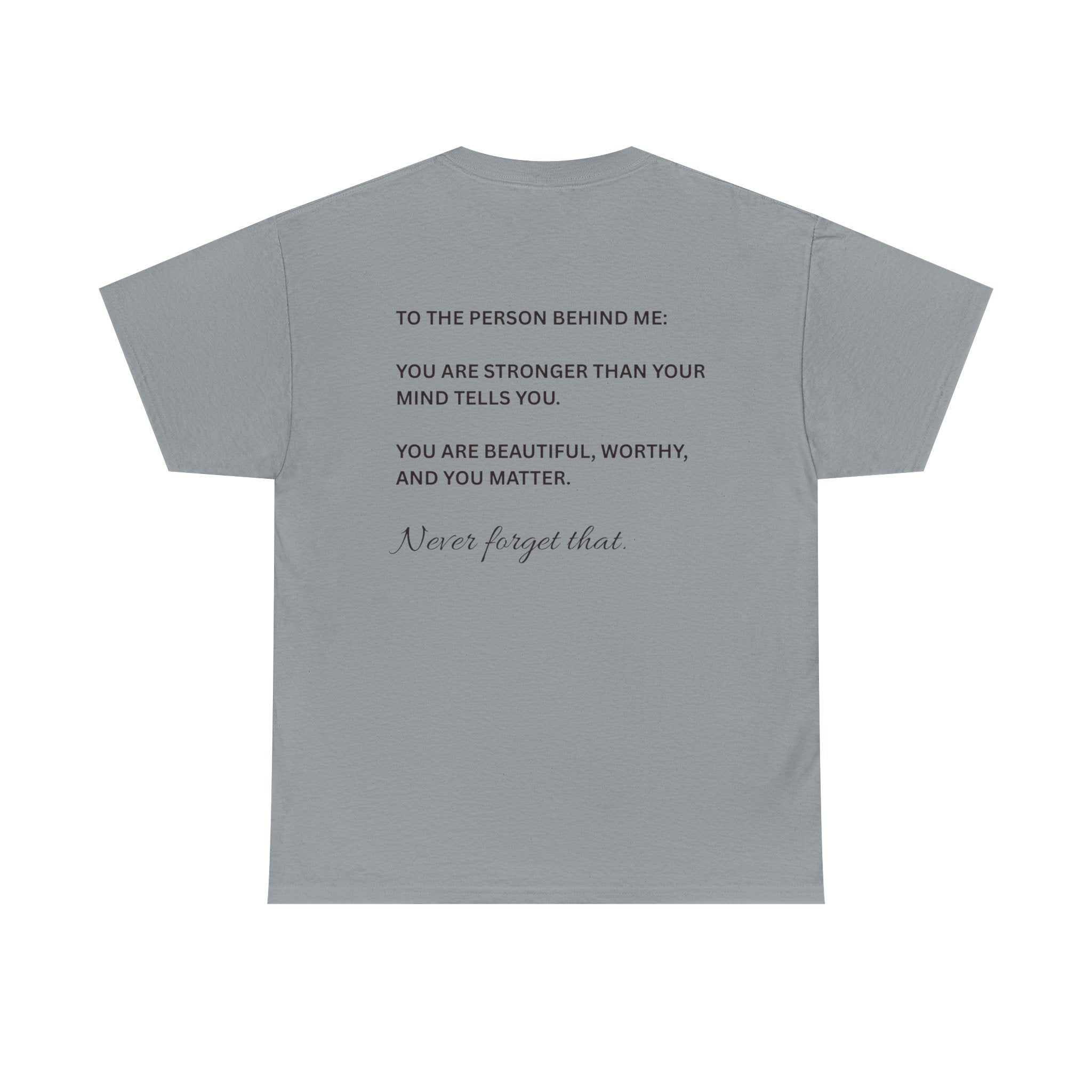 ‘You are enough’ Quote Anxie-tee (Black Text)