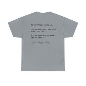 ‘You are enough’ Quote Anxie-tee (Black Text)