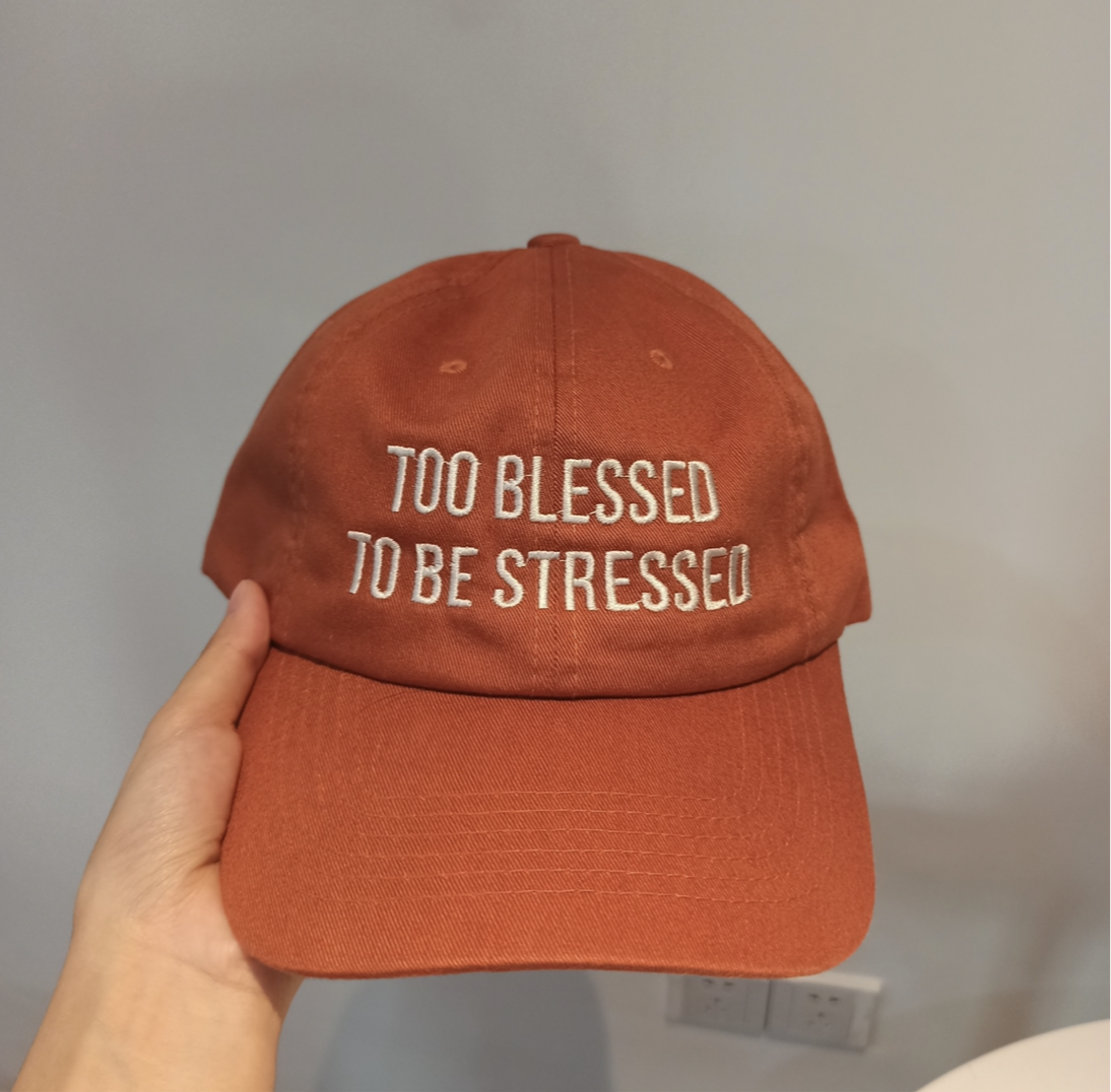 “Too Blessed To Be Stressed” Dad Hat