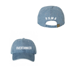 “Overthinker” Dad Hat (Denim)