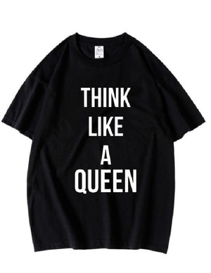 The “Think Like a Queen” Anxie-Tee (Black)